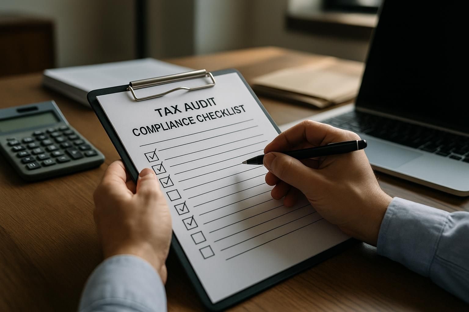 Tax compliance checklist showing important deadlines and requirements
